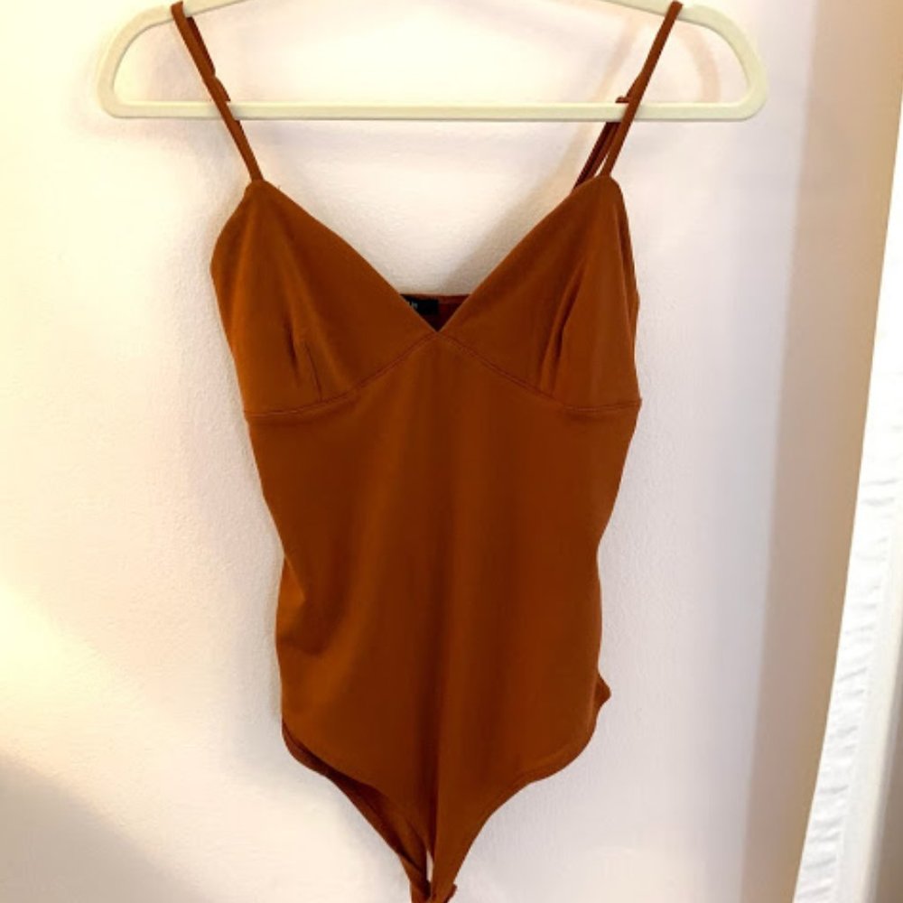 Forever 21 Rust Spaghetti Strap Bodysuit